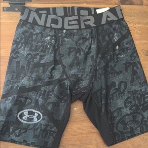 Under Armour Black Graphic Compression Shorts